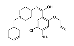 4-amino-5-chloro-N-[1-(cyclohex-3-en-1-ylmethyl)piperidin-4-yl]-2-prop-2-enoxybenzamide Structure
