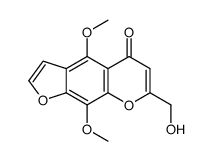 7-(hydroxymethyl)-4,9-dimethoxyfuro[3,2-g]chromen-5-one Structure