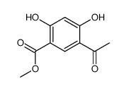 Benzoic acid, 5-acetyl-2,4-dihydroxy-, Methyl ester结构式