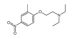 diethyl-[2-(2-methyl-4-nitro-phenoxy)-ethyl]-amine结构式
