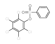 1-(benzenesulfonyloxy)-2,3,4,5,6-pentachloro-benzene结构式