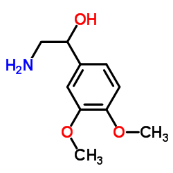 2-Amino-1-(3,4-dimethoxyphenyl)ethanol Structure