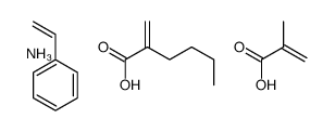 azanium,2-methylidenehexanoic acid,2-methylprop-2-enoate,styrene Structure