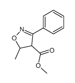 5-methyl-3-phenyl-4,5-dihydro-isoxazole-4-carboxylic acid methyl ester Structure