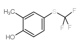 2-甲基-4-(三氟甲基硫代)苯酚结构式