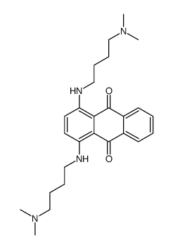 1,4-Bis((4-(dimethylamino)butyl)amino)-9,10-anthracenedione结构式