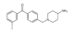 [4-[(4-aminopiperidin-1-yl)methyl]phenyl]-(3-iodophenyl)methanone结构式