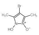 1H-Pyrazole,4-bromo-1-hydroxy-3,5-dimethyl-, 2-oxide结构式