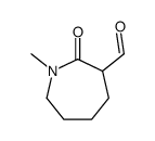1H-Azepine-3-carboxaldehyde, hexahydro-1-methyl-2-oxo- (9CI) Structure