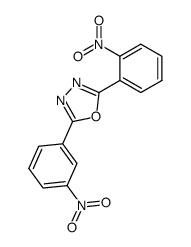 2-(2-nitrophenyl)-5-(3-nitrophenyl)-1,3,4-oxadiazole结构式