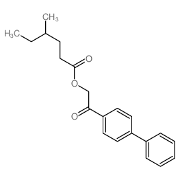 [2-oxo-2-(4-phenylphenyl)ethyl] 4-methylhexanoate结构式