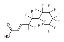 4,4,5,5,6,6,7,7,8,8,9,9,10,10,10-pentadecafluorodec-2-enoic acid结构式