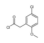 (5-chloro-2-methoxyphenyl)acetyl chloride Structure
