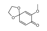 7-methoxy-1,4-dioxaspiro[4.5]deca-6,9-dien-8-one结构式