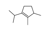1-Isopropyl-2,3-dimethyl-1-cyclopentene Structure