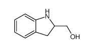 (2R)-2,3-二氢-1H-吲哚-2-基甲醇结构式