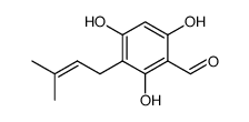 3-(3'-methyl-2'-butenyl)phloroglucinaldehyde Structure