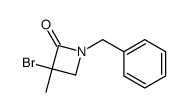 1-benzyl-3-bromo-3-methylazetidin-2-one Structure