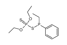 mixed thioanhydride of O,O-diethyl hydrogen phosphorodithioate and ethylphenylphosphinothious acid Structure