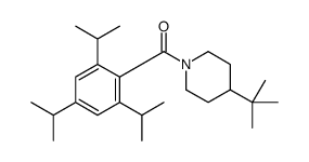 (4-tert-butylpiperidin-1-yl)-[2,4,6-tri(propan-2-yl)phenyl]methanone结构式