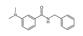 N-benzyl-3-(dimethylamino)benzamide结构式