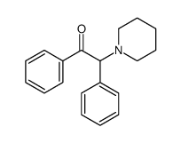 1,2-Diphenyl-2-(1-piperidinyl)ethanone结构式