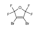 3,4-dibromo-2,2,5,5-tetrafluoro-2,5-dihydrofuran结构式