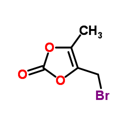 4-溴甲基-5-甲基-1,3-间二氧杂环戊烯-2-酮结构式