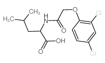 2-[[2-(2,4-dichlorophenoxy)acetyl]amino]-4-methyl-pentanoic acid Structure