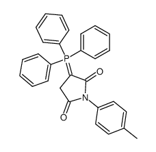 1-(p-tolyl)-3-(triphenyl-l5-phosphanylidene)pyrrolidine-2,5-dione结构式