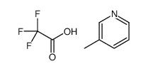 3-methylpyridine,2,2,2-trifluoroacetic acid Structure