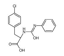 (2S)-3-(4-chlorophenyl)-2-(phenylcarbamoylamino)propanoic acid Structure