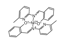 Ni(N-(6-methyl-2-pyridyl)salicylaldimine)2 Structure