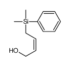 4-[dimethyl(phenyl)silyl]but-2-en-1-ol结构式