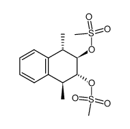r,t-1,4-dimethyl-t,c-2,3-bis(mesyloxy)-1,2,3,4-tetrahydronaphthalene Structure