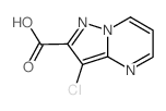 3-氯-吡唑并[1,5-a]嘧啶-2-羧酸结构式