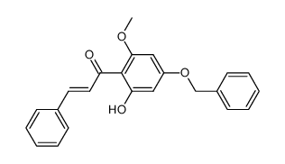 2'-hydroxy-4'-benzyloxy-6'methoxychalkone结构式