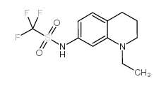 N-(1-乙基-1,2,3,4-四氢-7-喹啉基)-1,1,1-三氟甲磺酰胺结构式