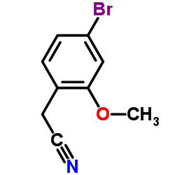 (4-Bromo-2-methoxyphenyl)acetonitrile Structure