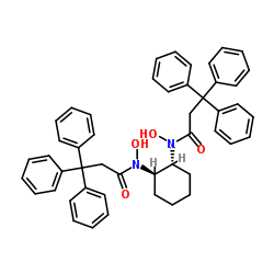 (1R,2R)-N,N'-二羟基-N,N'-双(3,3,3-三苯基丙酰)环己烷-1,2-二胺结构式