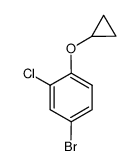 4-bromo-2-chloro-1-(cyclopropyloxy)benzene Structure