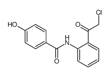 Benzamide,N-[2-(chloroacetyl)phenyl]-4-hydroxy- (9CI) Structure