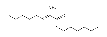 2-amino-N-hexyl-2-hexyliminoacetamide结构式