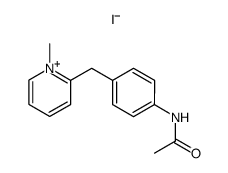 N-methyl-2-(p-acetamidobenzyl)pyridinium iodide Structure