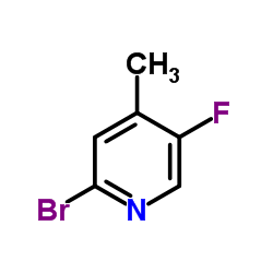 2-溴-5-氟-4-甲基吡啶结构式