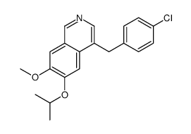 4-[(4-chlorophenyl)methyl]-7-methoxy-6-propan-2-yloxyisoquinoline结构式