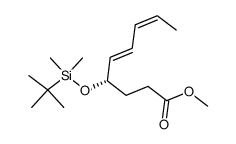 (5E,7Z)-(S)-4-(tert-Butyl-dimethyl-silanyloxy)-nona-5,7-dienoic acid methyl ester Structure