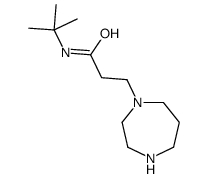 N-tert-butyl-3-(1,4-diazepan-1-yl)propanamide结构式