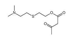 2-[2-(dimethylamino)ethylsulfanyl]ethyl 3-oxobutanoate结构式