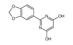 2-(1,3-benzodioxol-5-yl)-4-hydroxy-1H-pyrimidin-6-one结构式